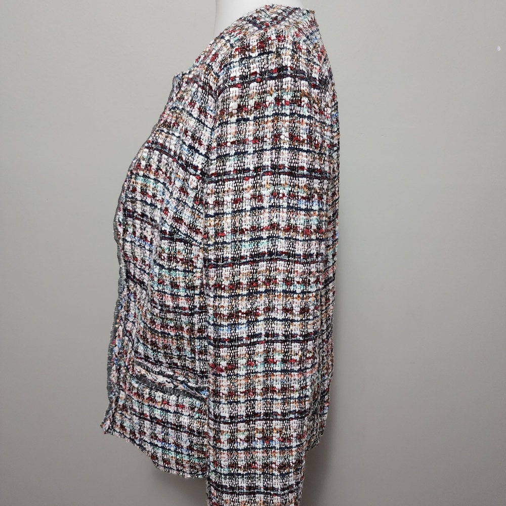 Talbots Adele Tweed Jacket Size 8 - image 5